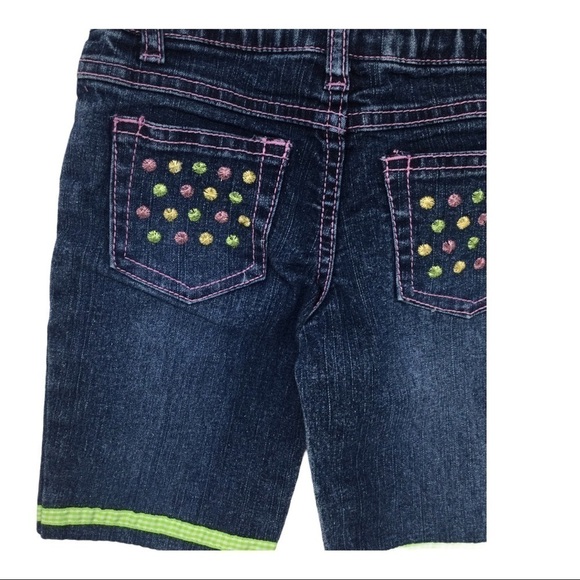 Flapdoodles Girls Boho Denim Capri Pants - Picture 9 of 12